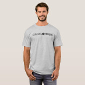 Gravelaholic grindfietsen t-shirt (Voorkant volledig)