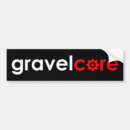 Gravelcore Gravel Cycling Bumpersticker (Voorkant)