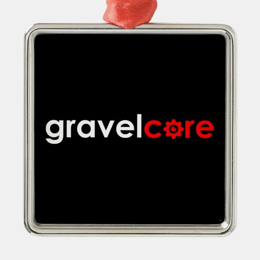 Gravelcore Gravel Cycling Metalen Ornament (Voorkant)