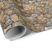 Gravelstenen muur: decoratief ontwerp cadeaupapier (Rol Hoek)