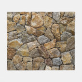 Gravelstenen muur: decoratief ontwerp fleece deken (Voorkant (Horizontaal))