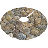 Gravelstenen muur: decoratief ontwerp kerstboom rok (Gekanteld)