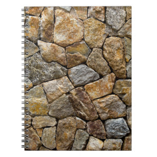 Gravelstenen muur: decoratief ontwerp notitieboek