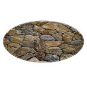 Gravelstenen muur: decoratief ontwerp snijplank (Hoek)