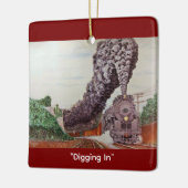 "Graven" door Tom Rock Keramisch Ornament (Links)