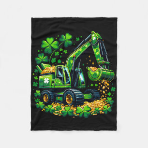 Graven Geluk Shamrock St Patricks Graafmachine Kin Fleece Deken