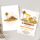 Graven IT Bouwwagen 3e Verjaardagsfeest Kaart