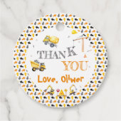 Graven Leuke Bouw Verjaardagsfeest Dank u Bedankjes Labels (Voorkant)