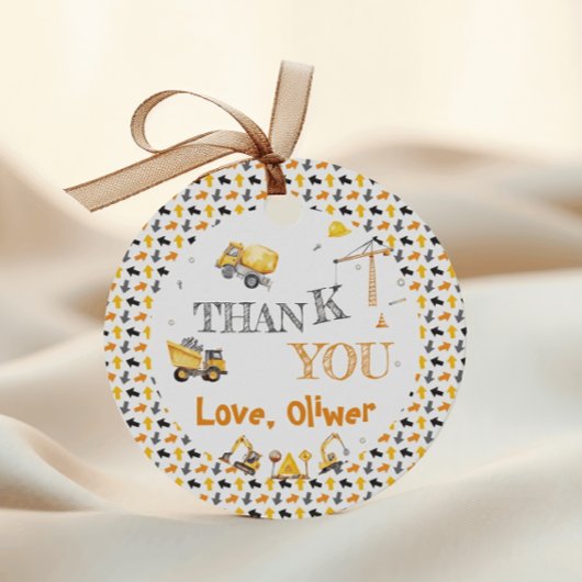 Graven Leuke Bouw Verjaardagsfeest Dank u Bedankjes Labels