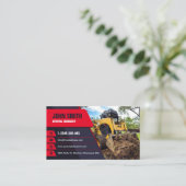 Graven, mulchen, land clearing, Tractor, Struik Visitekaartje (Staand voorkant)