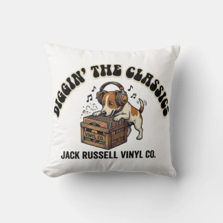 Graven naar de Klassiekers - Jack Russell Vinyl Co Kussen
