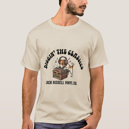 Graven naar Klassiekers Jack Russell Terrier T-shirt (Voorkant)