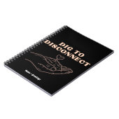 Graven om de mindfulness & aardings tuin los te ko notitieboek (Linkerzijde)
