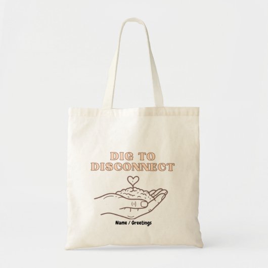 Graven om de mindfulness- en aardingstuin los te k tote bag (Voorkant)