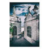 Graven op een katholieke begraafplaats in Crato, P Foto Afdruk (Voorkant)