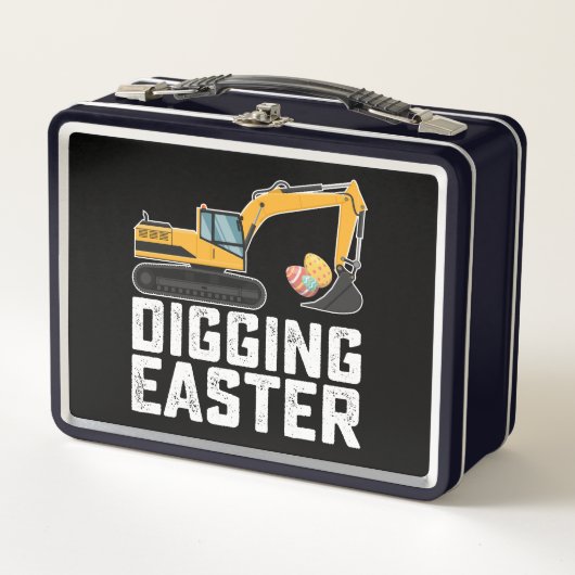 graven paasgraafmachine eierjacht grappig (Voorkant)