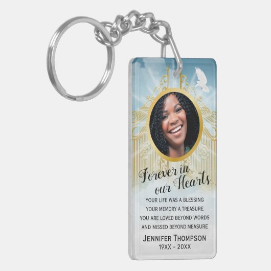 Graven van de hemel - Memorial Foto Sleutelhanger (Voorkant Links)