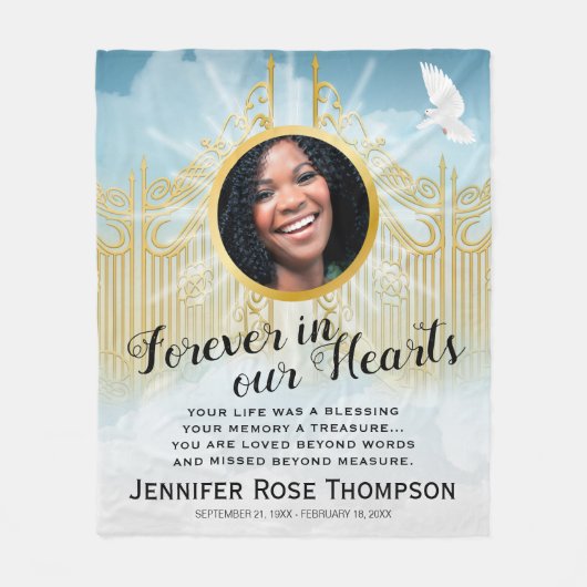 Graven van de hemel - Memorial Tribute Fleece Deken (Voorkant)