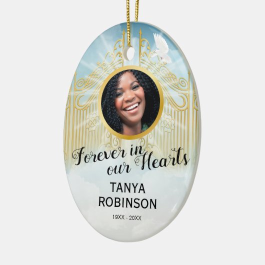 Graven van de hemel - Memorial Tribute Keramisch Ornament (Links)