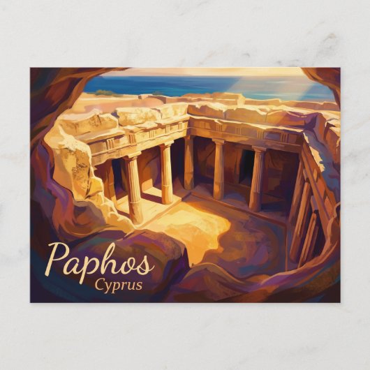 Graven van de Koningen Cyprus Briefkaart (Voorkant)