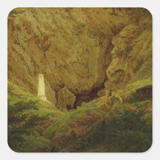 Graven van oude helden, 1812 vierkante sticker (Voorkant)