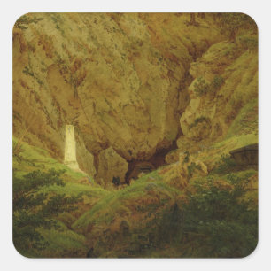 Graven van oude helden, 1812 vierkante sticker