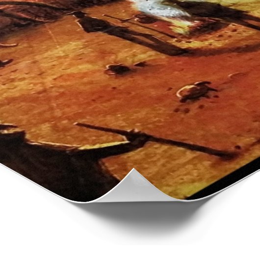 "Graven van Wrath" Steinbeck-Poster Poster (Hoek)