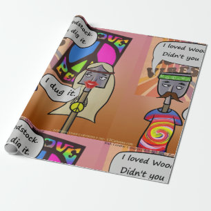 Graven Woodstock Rick London Cartoon Cadeaupapier