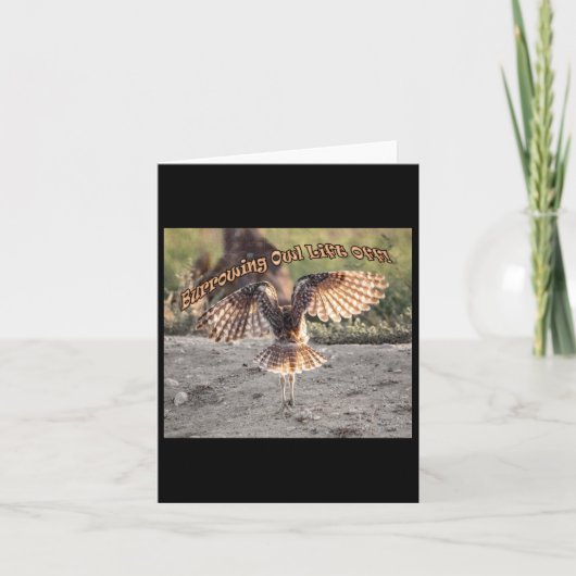 Gravende uil tilt Sticker af Kaart (Voorkant)