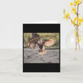 Gravende uil tilt Sticker af Kaart (Gele Bloem)