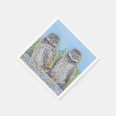 Gravende Uiltjes Servet (Hoek)