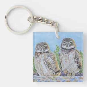Gravende Uiltjes Sleutelhanger