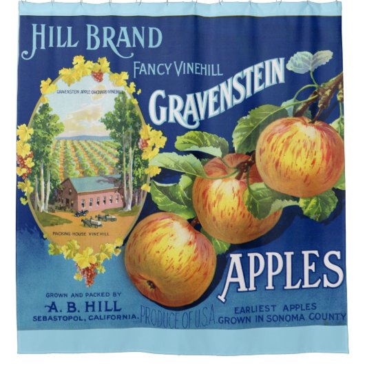 Gravenstein Apple Shower Curtain Douchegordijn (Voorkant)