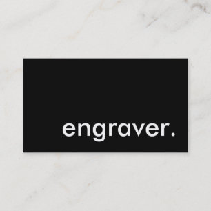 graver. visitekaartje