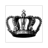 Graveren kroon rubberstempel (Afrduk)