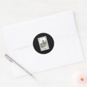 Graveren Tarot - De dwaas van Ronde Sticker (Envelop)