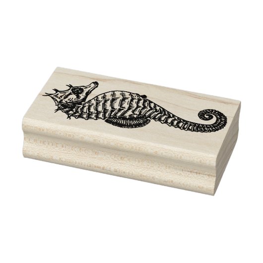 Graveren zeepaardje rubberstempel (Stempel)