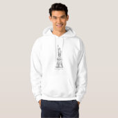 gravering van het vrijheidsbeeld hoodie (Voorkant volledig)