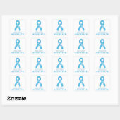 Graves Disease Advocate White Square Sticker (Vel)