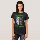 Graves Disease Awareness Ribbon Support Giften T-shirt (Voorkant volledig)