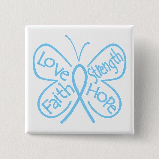 Graves Disease Butterfly Inspirerende Words Vierkante Button 5,1 Cm (Voorkant)