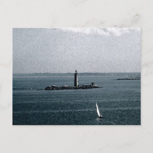 Graves Light in Boston Harbour Briefkaart (Voorkant)