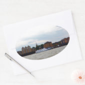Gravesend in Kent. Ovale Sticker (Envelop)
