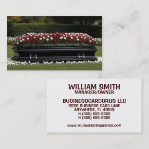 Graveside Service Kist Uitvaart Home Director Visitekaartje