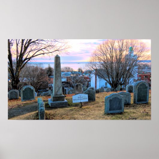 Gravesite William Bradford Poster (Voorkant)