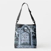 Gravestone Grave Halloween Crossbody Tas (Achterkant)