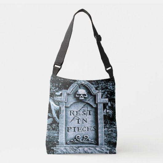Gravestone Grave Halloween Crossbody Tas (Voorkant)