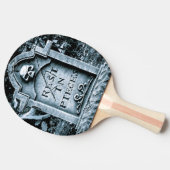 Gravestone Grave Halloween Tafeltennisbatje (Zijkant)
