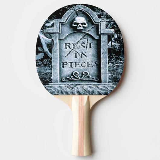 Gravestone Grave Halloween Tafeltennisbatje (Voorkant)