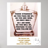 GRAVESTONE, PAUZE STRANGER JOKE poster (Voorkant)